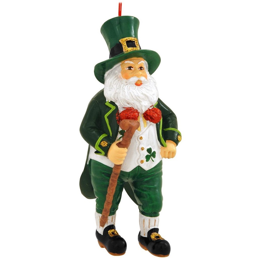 NIB Bronner’s Irish Santa Ornament